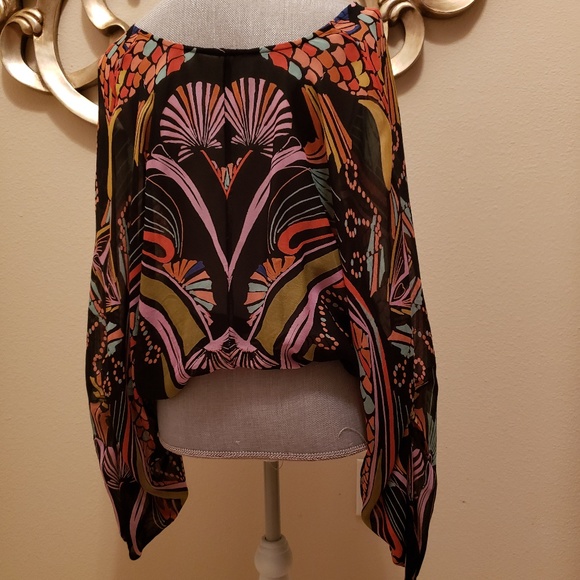 free people - Black & Lavender top - Picture 2 of 5